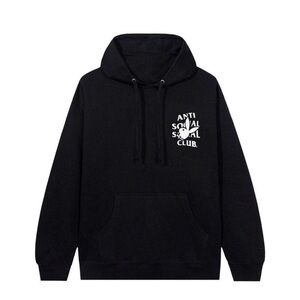 Anti Social Social Club × Playboy Bunny Logo Hoodie Black
